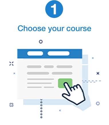 step 1 - choose course