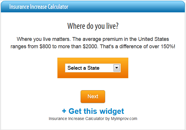 Insurance Increase Calculator